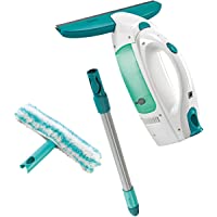 Leifheit Set aspirador limpiacristales Dry &amp- Clean con palo y limpiaventanas para una limpieza 360º sin marcas…